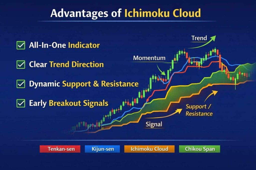 Advanctage of ichimoko cloud