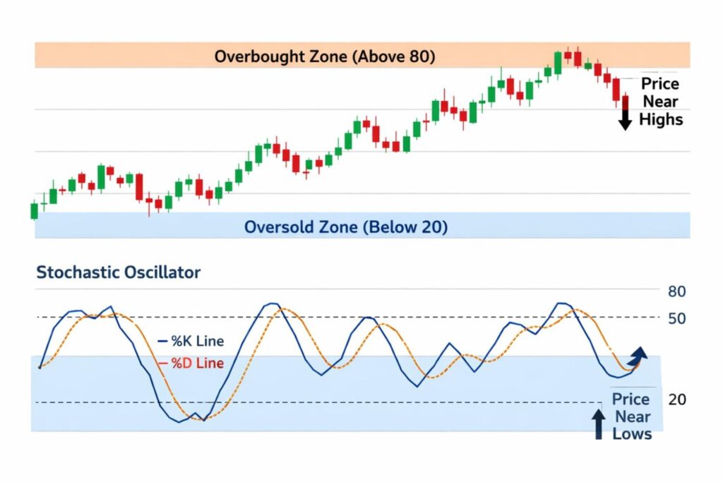 Stochastic Oscillator overbought oversold Zone